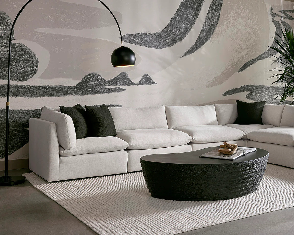 Reve Linen Modular Armless Chair