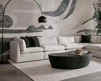 Reve Linen Modular Armless Chair