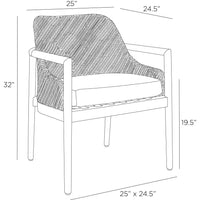 Chilton Pearl Outdoor Dining Chair