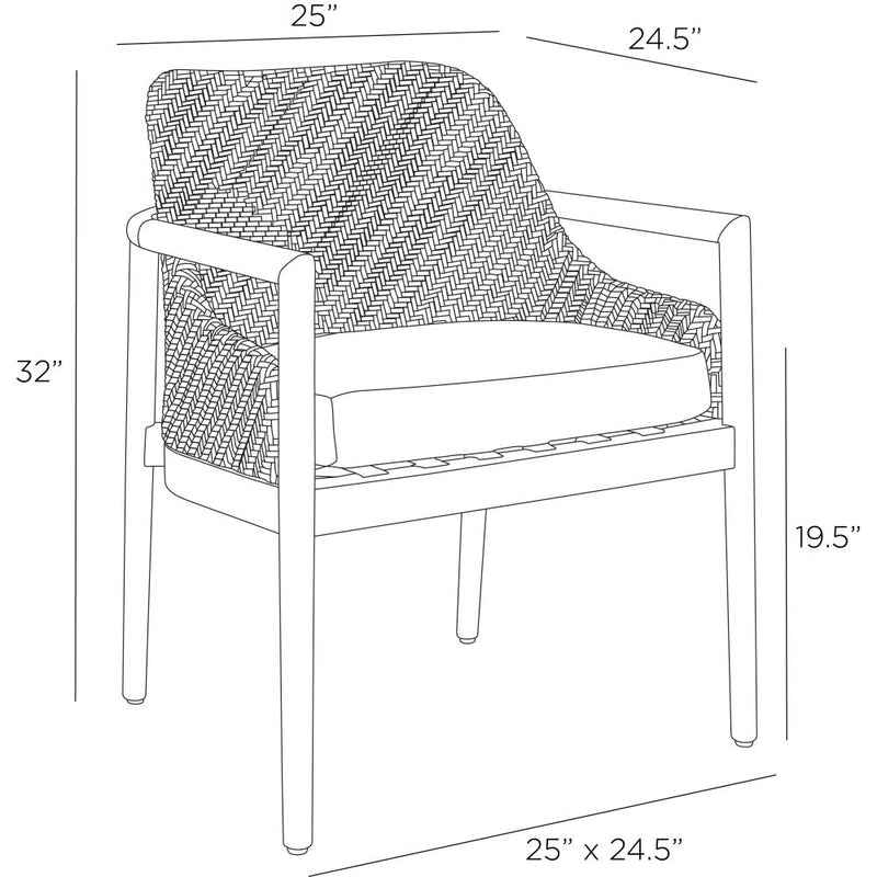Chilton Pearl Outdoor Dining Chair