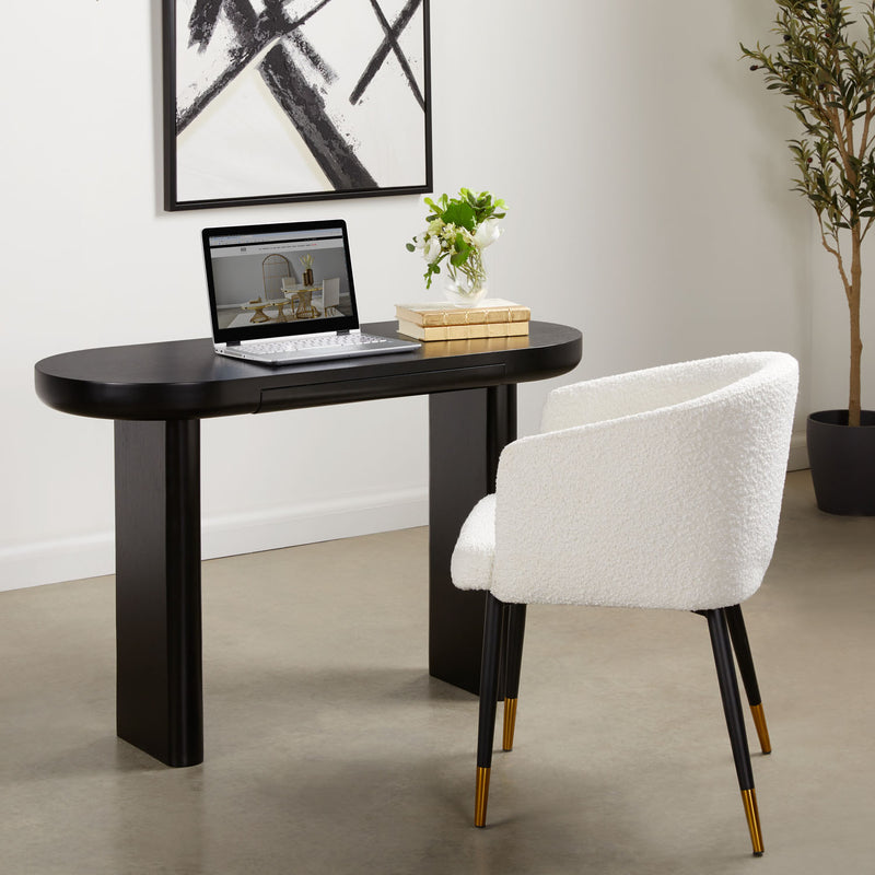 Flynn Black Console Table/Desk