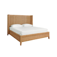 Ottilie Winged Wrapped Rattan Bed