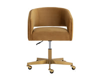 Claren Modern Gold Sky & Gold Desk Chair