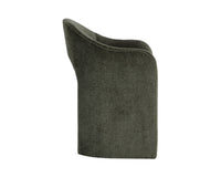 Anaya Rich Olive Upholstered Dining Armchair