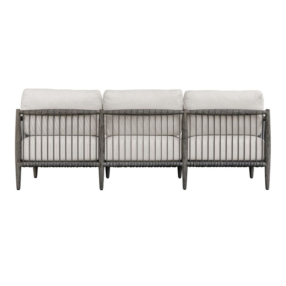 Clara 80" White & Grey Outdoor Sofa