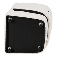 Devorah Modern Ivory Fabric Dining Chair