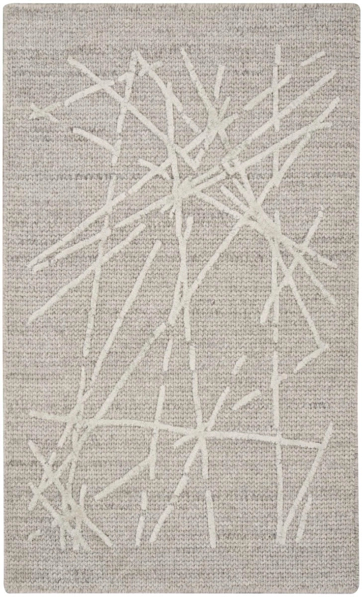 Alexis Modern Rrhythmic Grey Area Rug