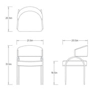 Zelise Performance Pine Green Chenille Dining Chair (Set of 2)