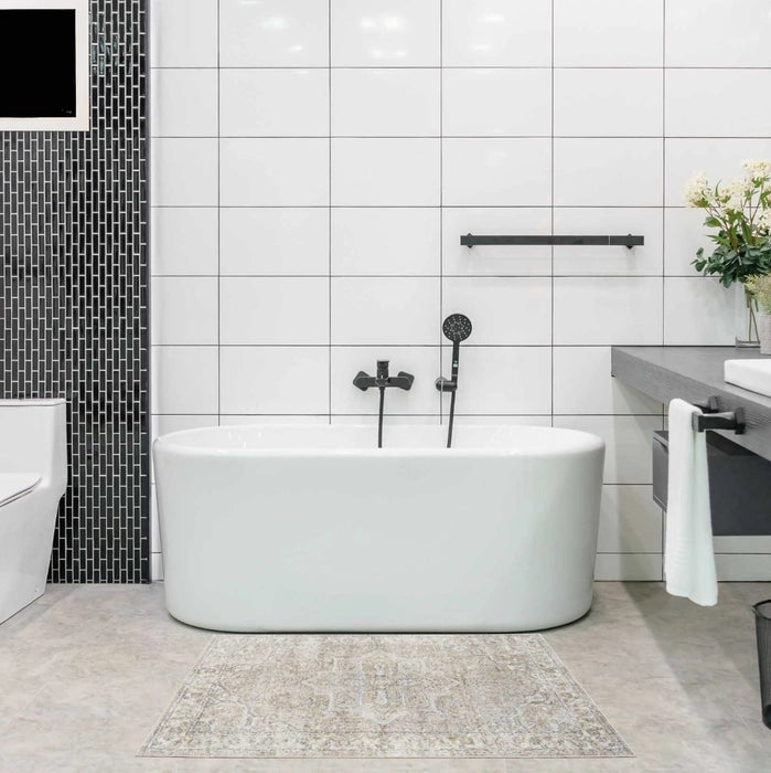 Pheobe Beige Washable Area Rug