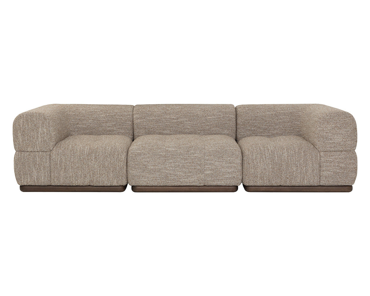 Mallo Dusty Greige Modular Corner Armless Chair