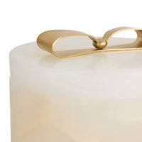 Monet White Onyx Container (2 Sizes Available)