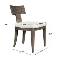 Sammantha White & Grey Outdoor Dining Chair (Set of 2)