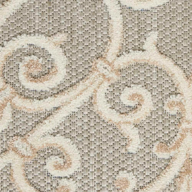 Annitra Indoor/Outdoor Natural Floral Area Rug - Elegance Collection