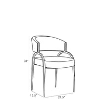 Zelise Natural Linen Dining Chair