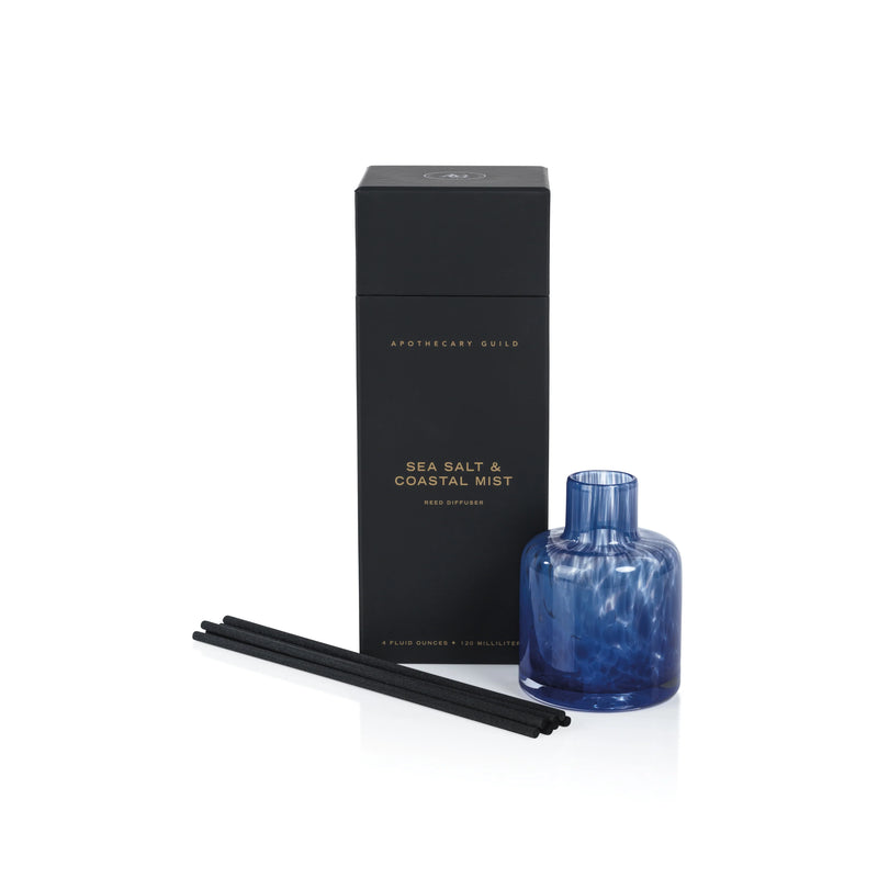 Opal Diffuser in Gift Box - Dark Blue/Sea Salt & Coastal Mist (Set of 4)