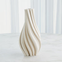 Twist White Matte Vase (2 Sizes Available)