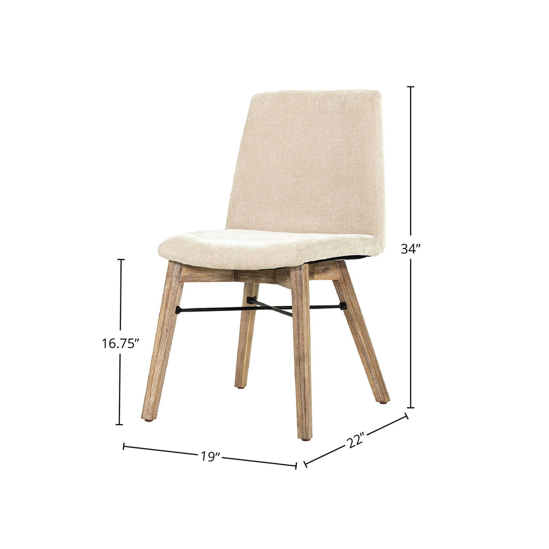 Emma Natural Sand Dining Chair (Set of 2)
