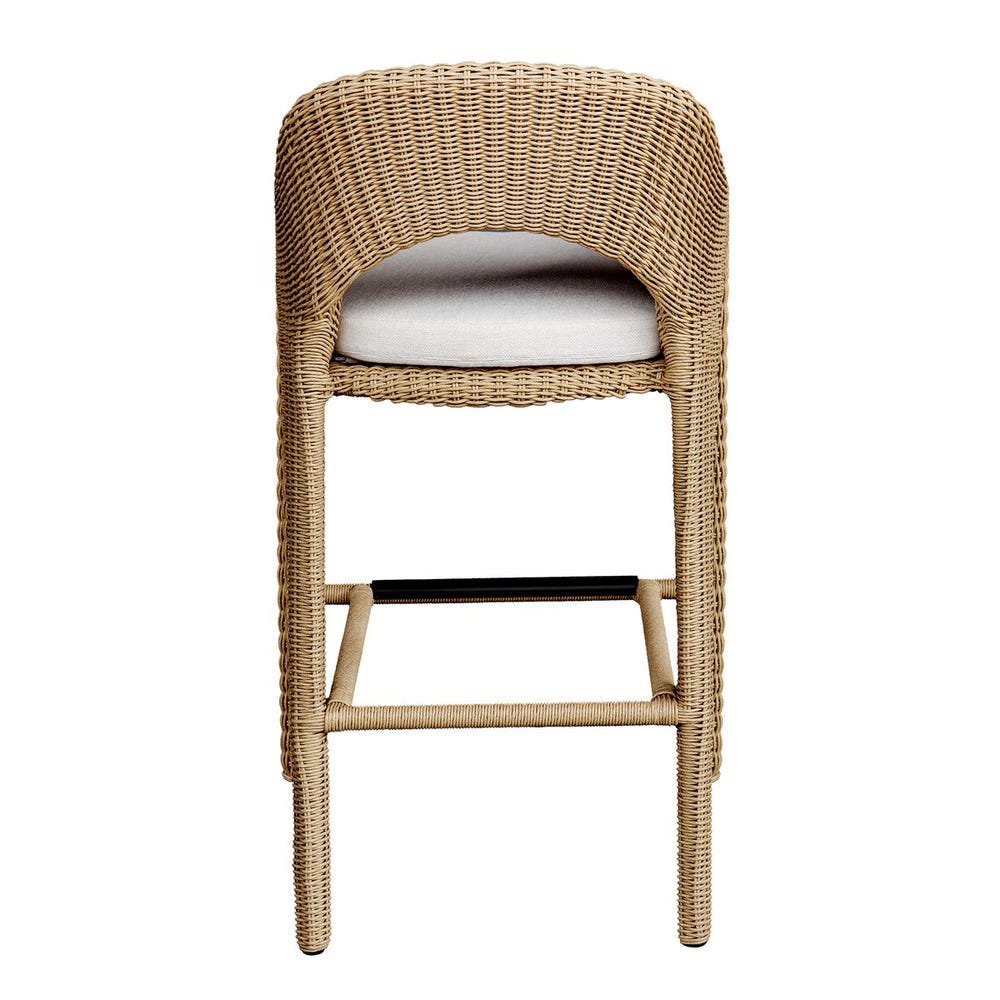 Avenue White All Weather Outdoor Bar Stool
