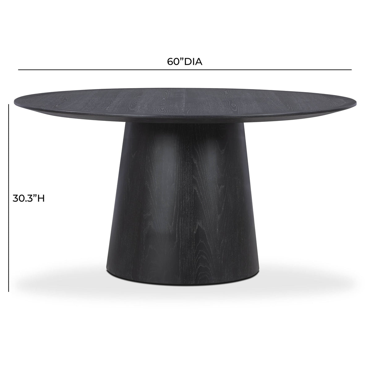 Sammi Round Oak Dining Table (2 Sizes Available 41"-60")