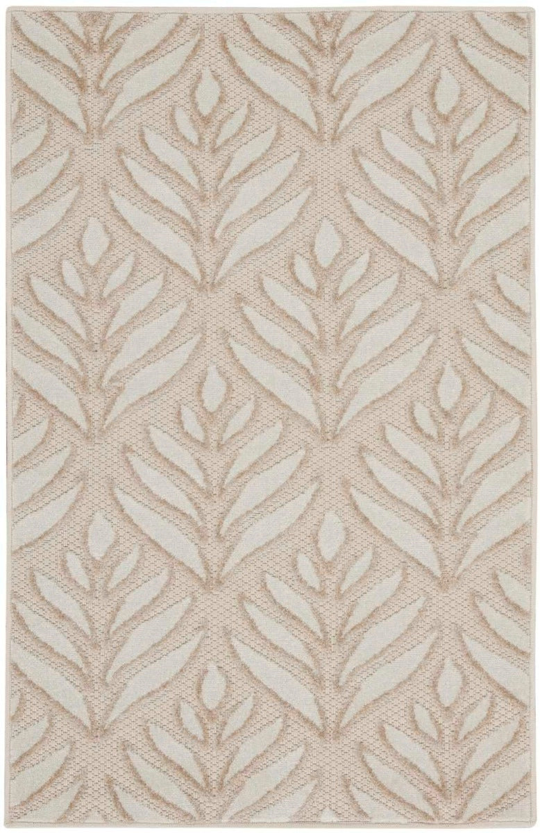 Annitra Indoor/Outdoor Ivory & Grey Patterned Area Rug - Elegance Collection