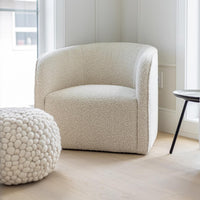 Vinita Cream Boucle Accent Chair