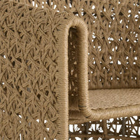 Iggy Tan Crisscross Rattan Outdoor Chair