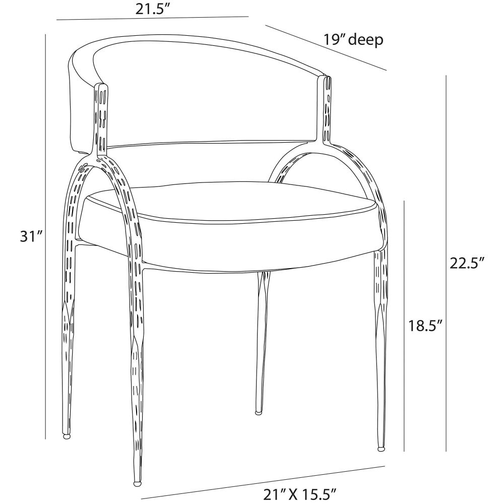 Zelise Midnight Grey Dining Chair