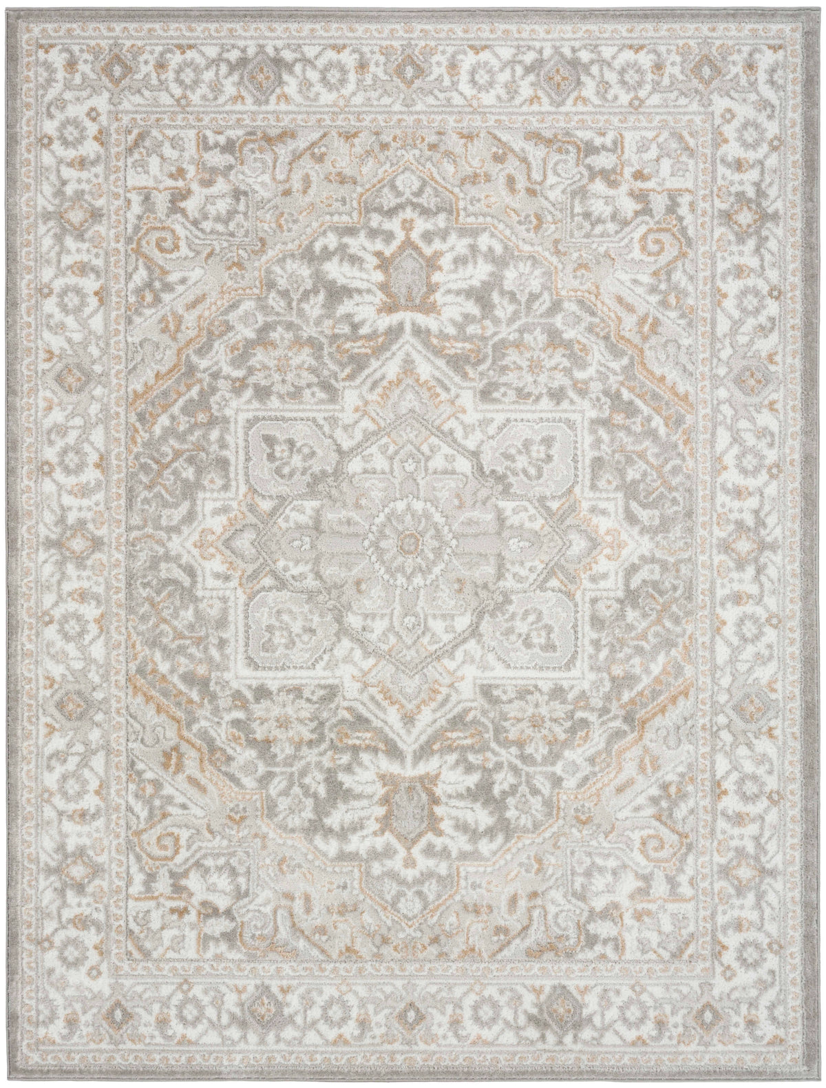 Marisol Floral Vine Light Grey Area Rug