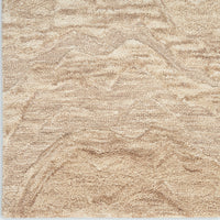 Refined Taupe Wool Area Rug