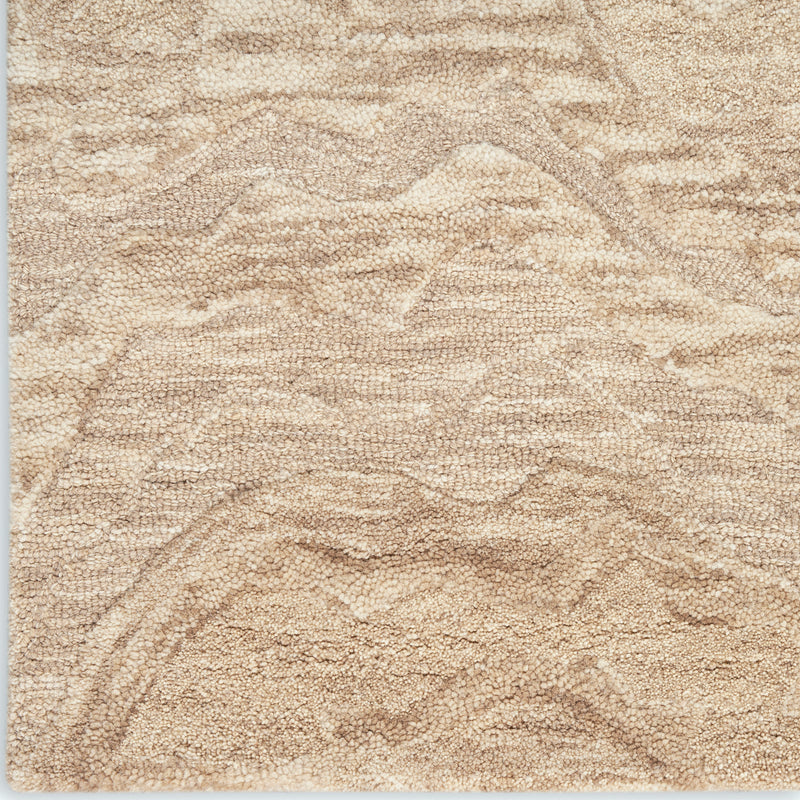 Refined Taupe Wool Area Rug