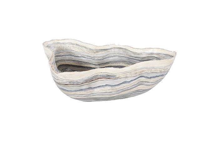 Ivy Cast Grey Onyx Bowl, Faux Finish