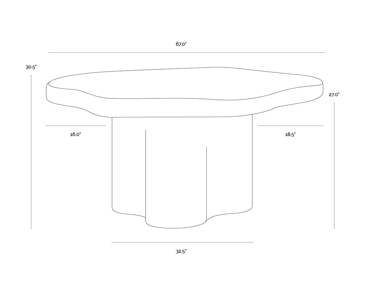Bellona Black Solid Acacia Wood Dining Table