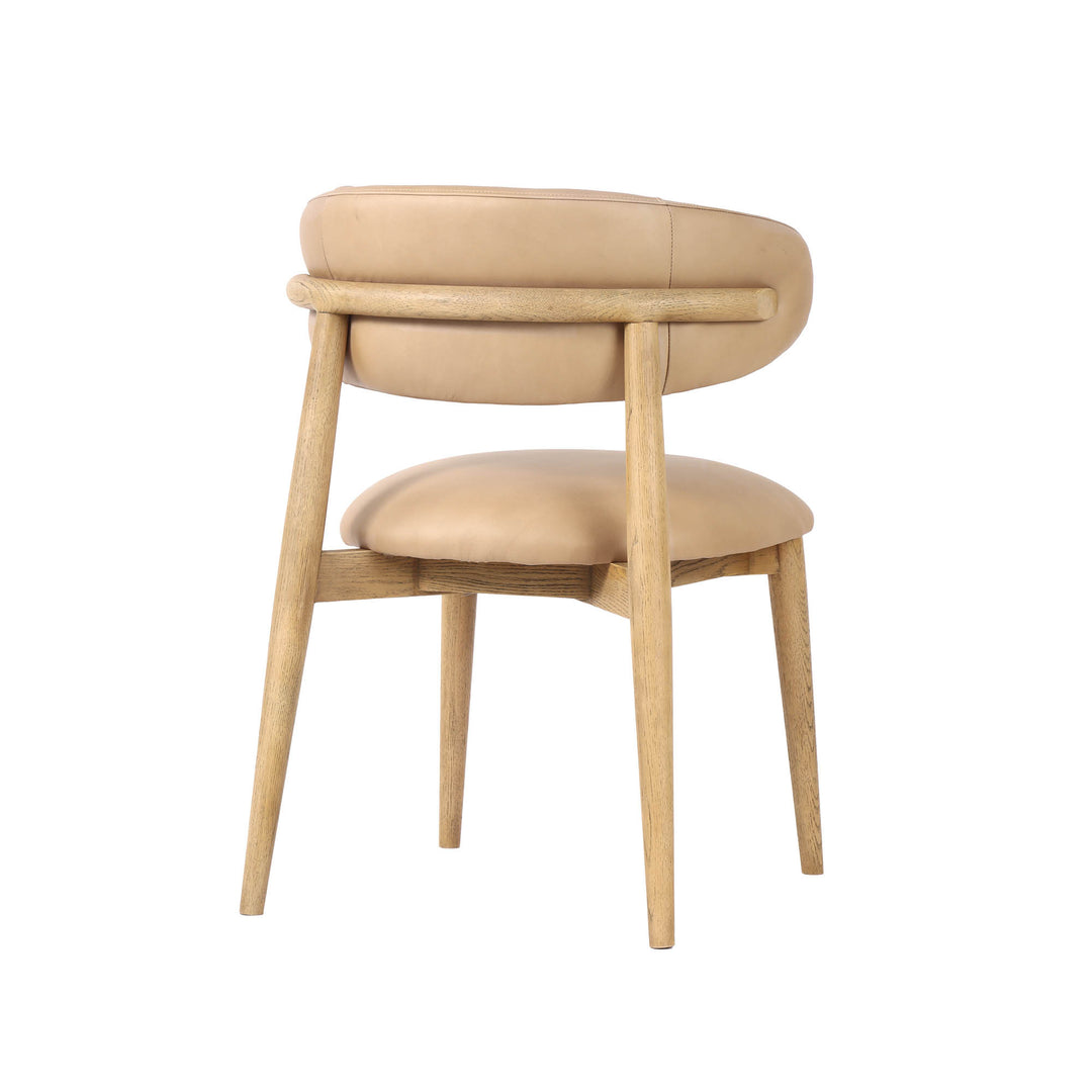 Rowan Nude Leather Dining Chair