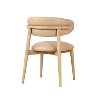 Rowan Nude Leather Dining Chair