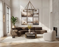 Oressa Brown Modular Right Chaise