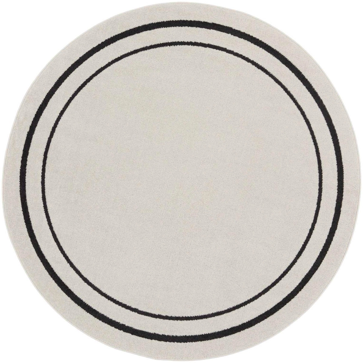 Ainslee Indoor/Outdoor Ivory & Black Area Rug - Elegance Collection