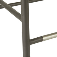 Enzo Buff Plain Weave Outdoor Bar Stool