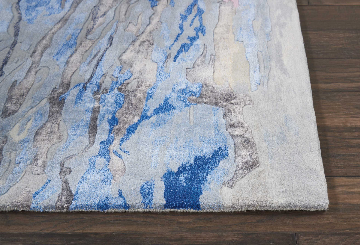 Vivid Grey/Multicolour Area Rug