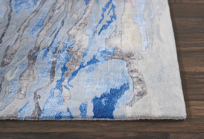 Vivid Grey/Multicolour Area Rug