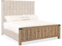 Colt Light Wood Panel Bed