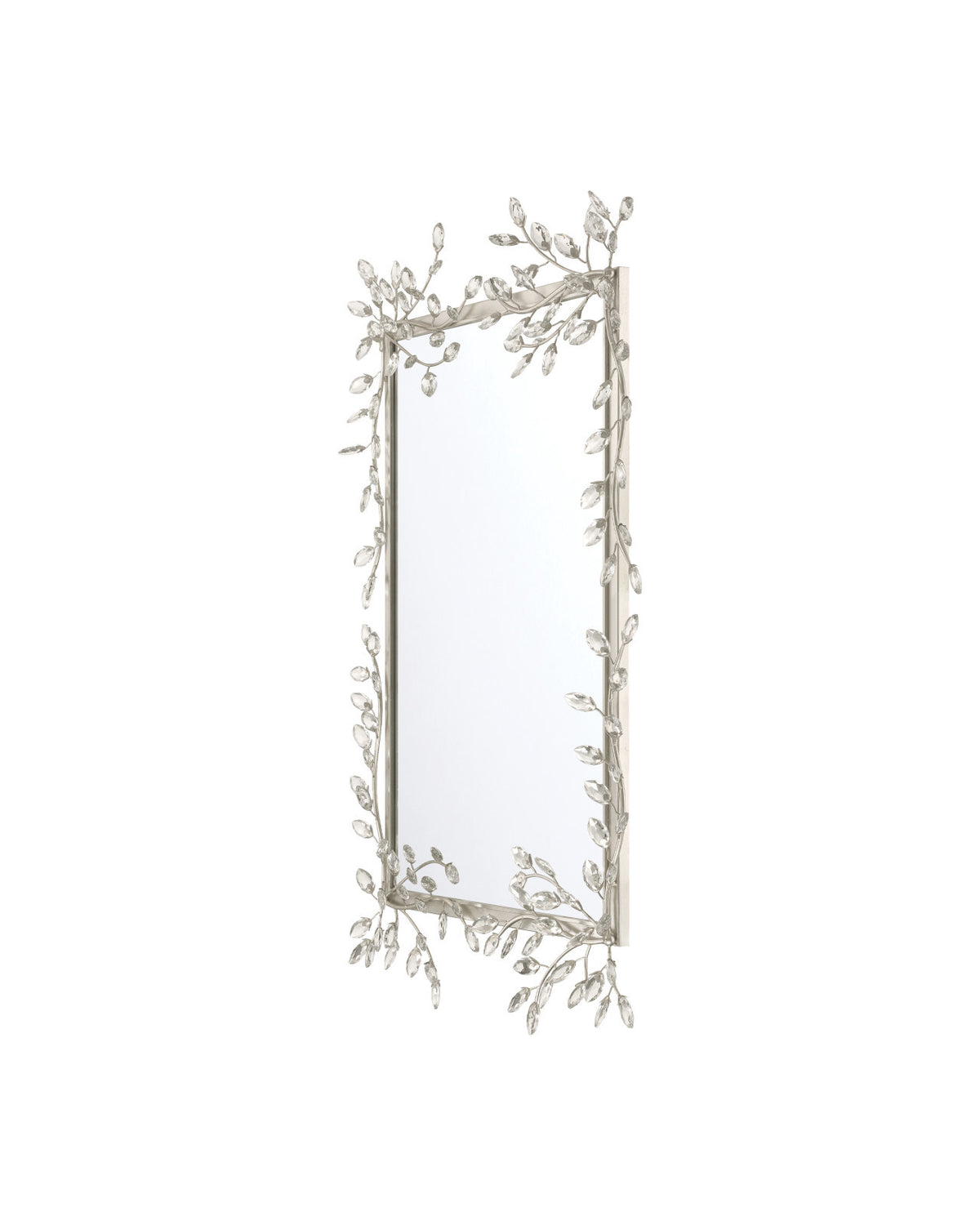 Forget-Me-Not Silver Rectangular Mirror