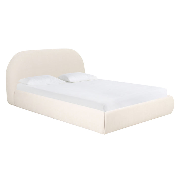 Links Cream Velvet Bed