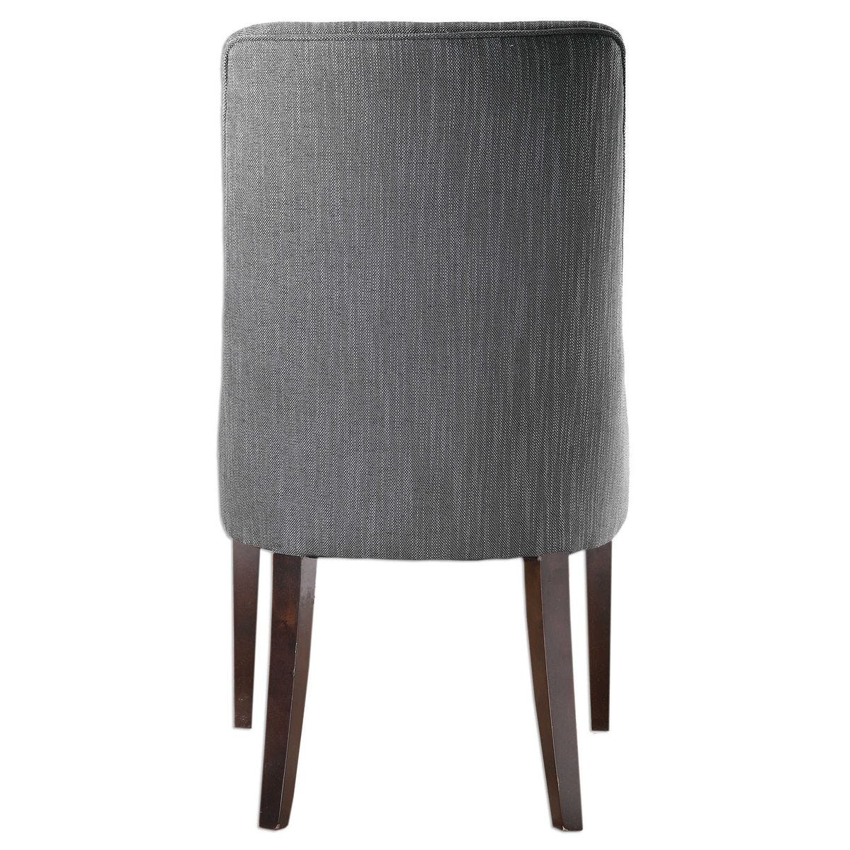 Patrio Charcoal Grey & Dark Walnut Armless Chair (Set of 2)