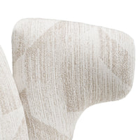 Ivy Modern Beige Pattern Fabric Dining Chair (Set of 2)