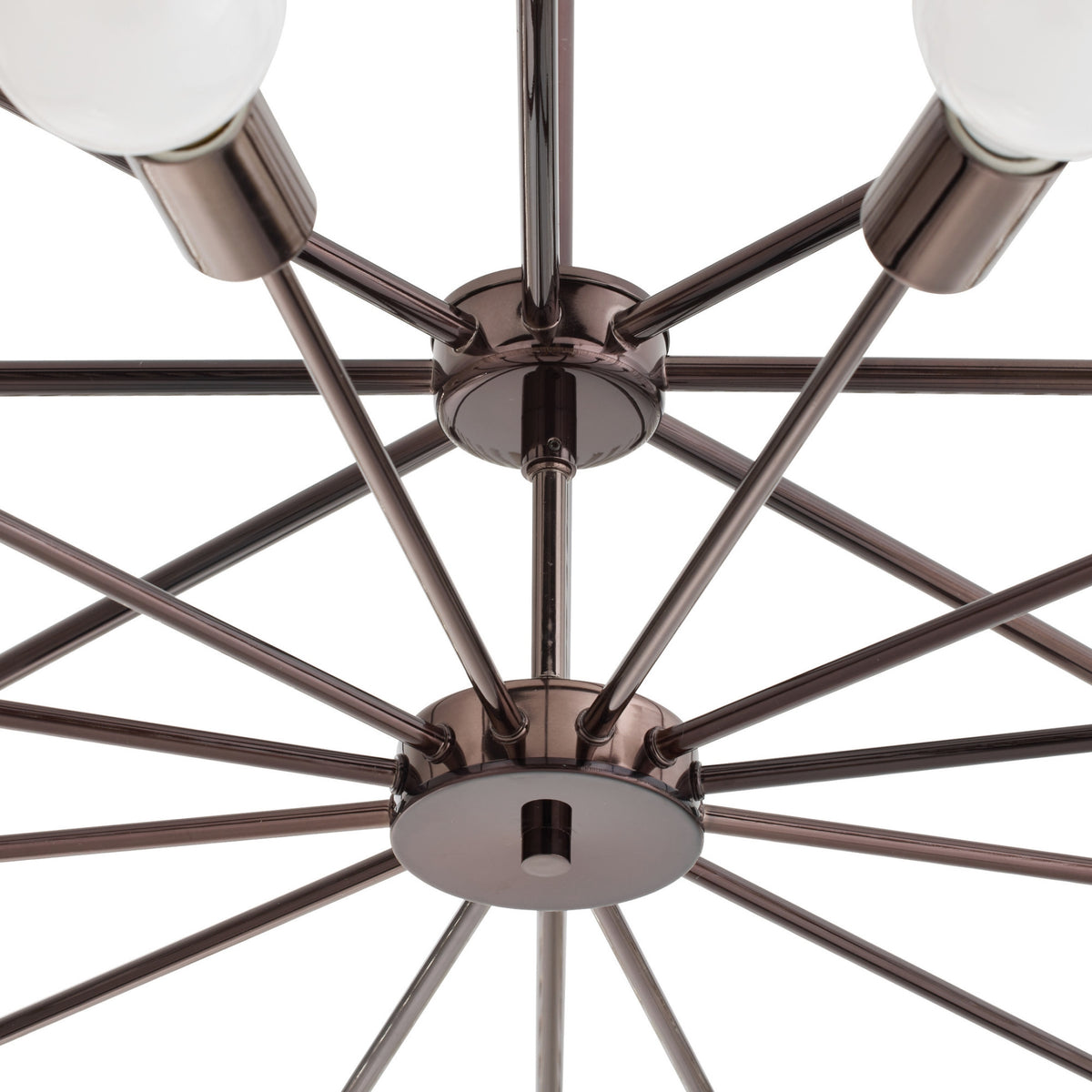 Park 60" Smoke Glass & Brown Nickel Finish Chandelier