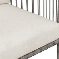 Clara White & Grey Outdoor Dining Chair