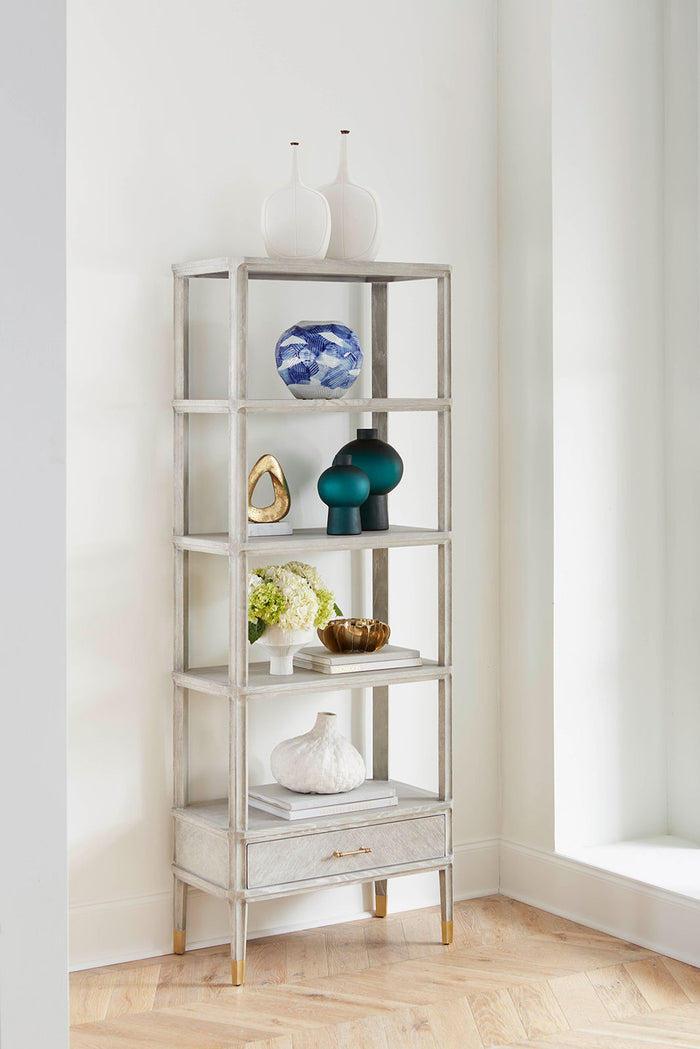 Raemon 30" Soft Grey Etagere