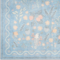 Elara Light Blue Multicolor Area Rug