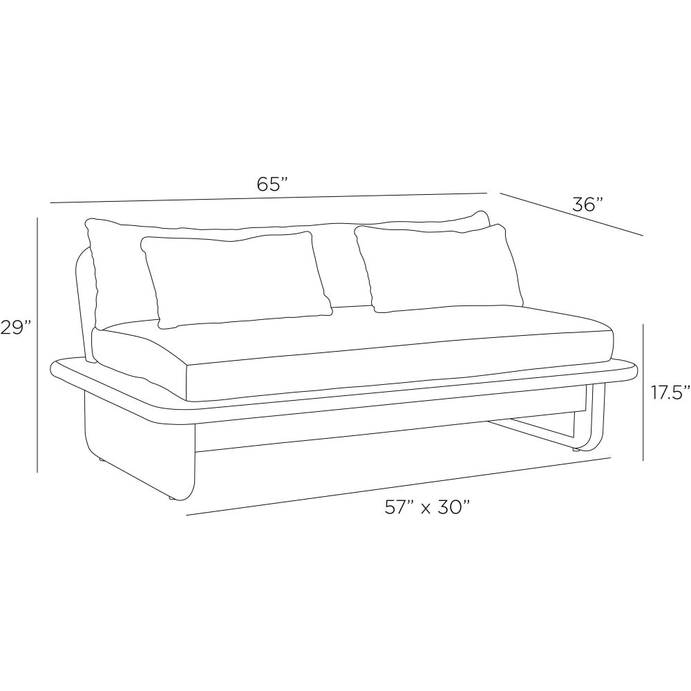 Fargo 65" Outdoor Settee