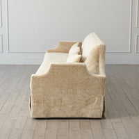 Regal 90" Hazelnut Skirted Sofa